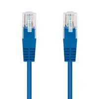 Nanocable CABLE RED LATIGUILLO RJ45 CAT.6 UTP AWG24, AZUL, 0.5 M