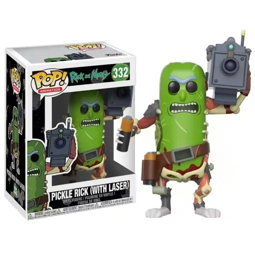 Figura Funko Pop! Rick & Morty Pickle Rick con láser 332 | 27862