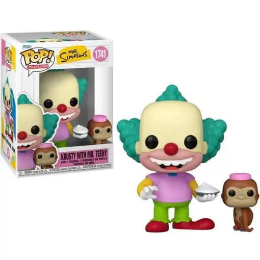 Figura Funko Pop! Los Simpsons Krusty con Mr. Teeny Modelo 1741 | 86410