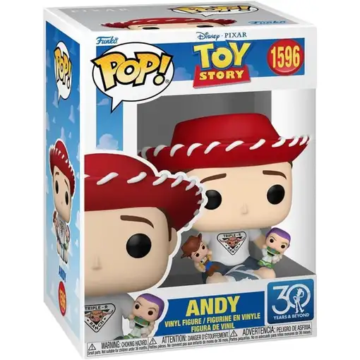 Figura Funko Pop! Disney Toy Story 30 Aniversario Andy Modelo 1596 | 86273