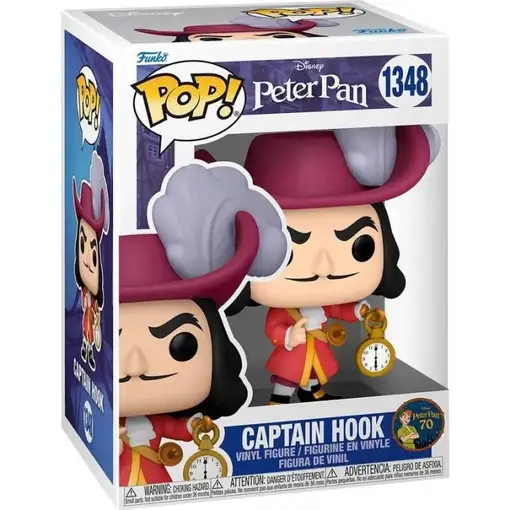 Figura Funko Pop! Peter Pan Capitán Hook Garfio Modelo 1348 | 70695