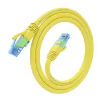 AISENS Cable De Red Latiguillo RJ45 Cat.6 UTP AWG26 CCA, Amarillo, 0.5 m