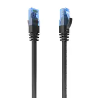 AISENS Cable De Red Latiguillo RJ45 Cat.6 UTP AWG26 CCA, Negro, 1.0 m