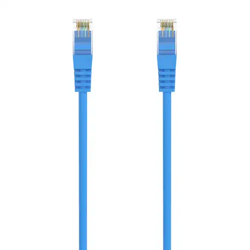 AISENS Cable de Red Latiguillo RJ45 LSZH Cat.6A 500 Mhz UTP AWG24, Azul, 3.0M