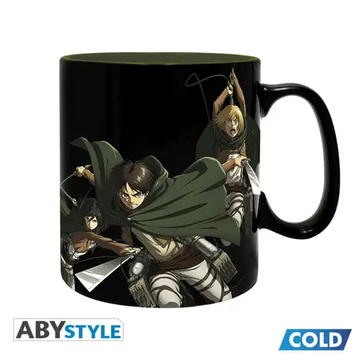 Taza Térmica de Cerámica Abystyle Ataque de los Titanes Modelo Titan Eren