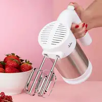 JATA JEMA1240 batidora Batidora de mano 400 W Acero inoxidable, Blanco