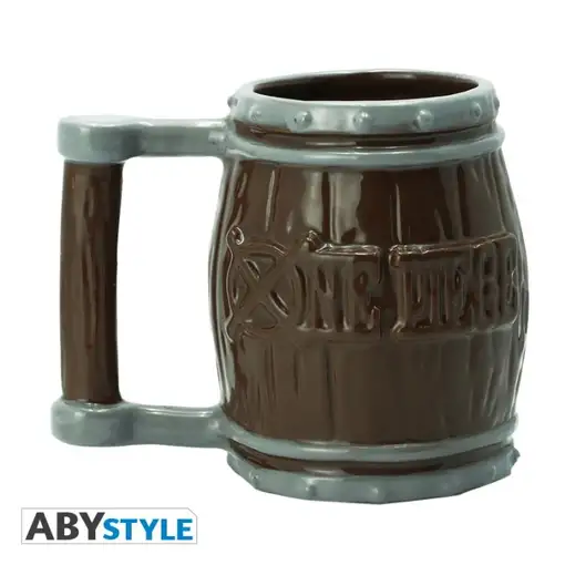 Taza de Cerámica Abystyle One Piece Modelo Barril con Calavera