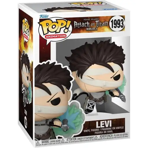 Figura Funko Pop! Animación El Ataque de los Titanes Levi Modelo 1993 | 80373