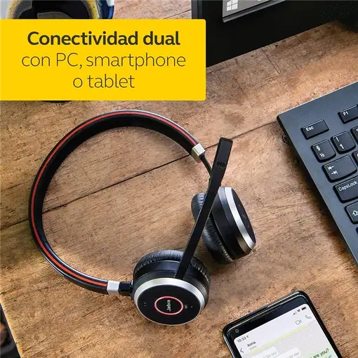 Jabra Evolve 65 Auriculares Inalámbrico y alámbrico Diadema