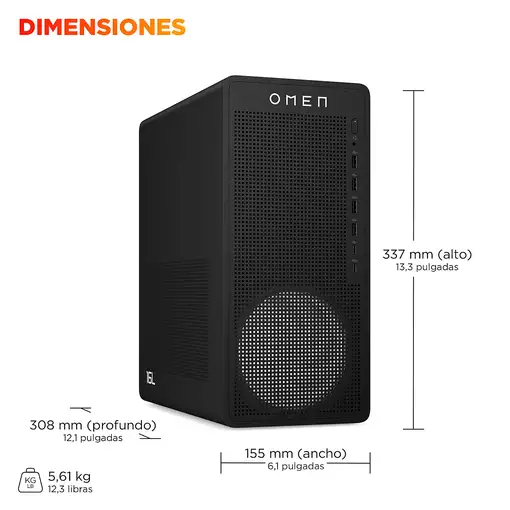 HP OMEN 16L TG03-0052ns AMD Ryzen™ 5 8400F 16 GB DDR5-SDRAM 1 TB SSD NVIDIA