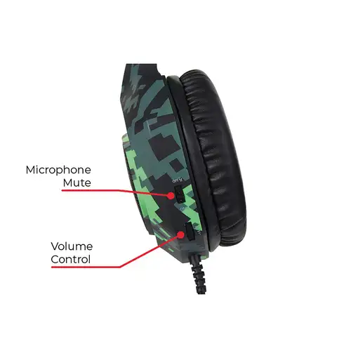 SureFire Skirmish Auriculares Alámbrico Diadema Juego USB tipo A Negro