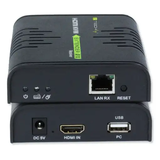 Techly IDATA HDMI-KVM2 extensor KVM Transmisor y receptor