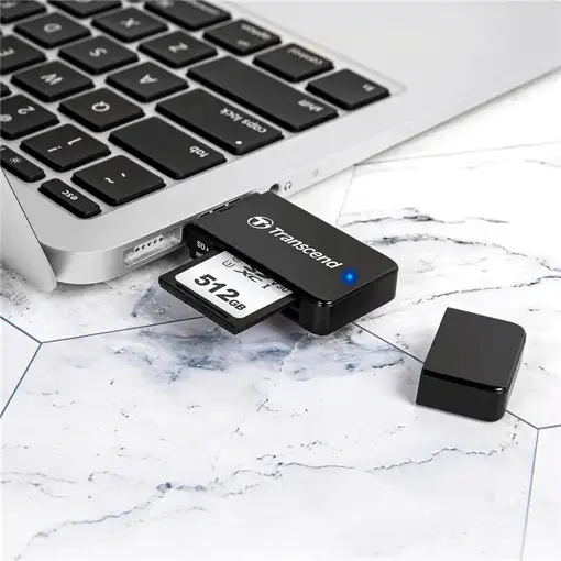 Transcend RDF5 lector de tarjeta USB 3.2 Gen 1 (3.1 Gen 1) Type-A Negro