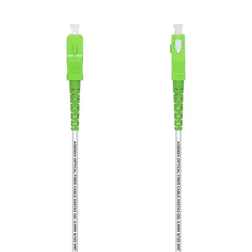 AISENS A152-0497 Cable de fibra óptica e InfiniBand 7 m SC Blanco