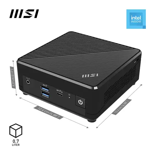 MSI Cubi N ADL-006DE Intel® N N200 4 GB DDR4-SDRAM 128 GB SSD Windows 11 Pro Mini