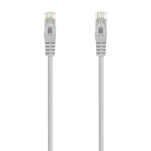 AISENS Cable de Red Latiguillo RJ45 LSZH Cat.6A 500 Mhz UTP AWG24, Gris, 20M