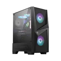 MSI MAG FORGE 100R carcasa de ordenador Midi Tower Negro, Transparente