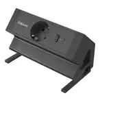 Fellowes 100137172 base múltiple 2 m 1 salidas AC Interior Negro