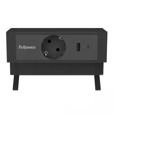 Fellowes 100137172 base múltiple 2 m 1 salidas AC Interior Negro