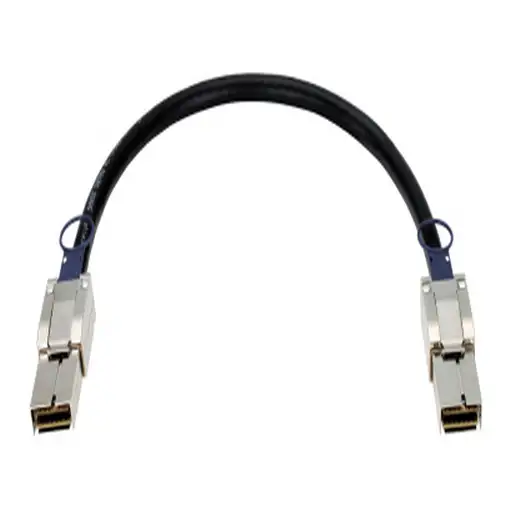 D-Link 120G CXP Cable de fibra óptica e InfiniBand 0,5 m Negro