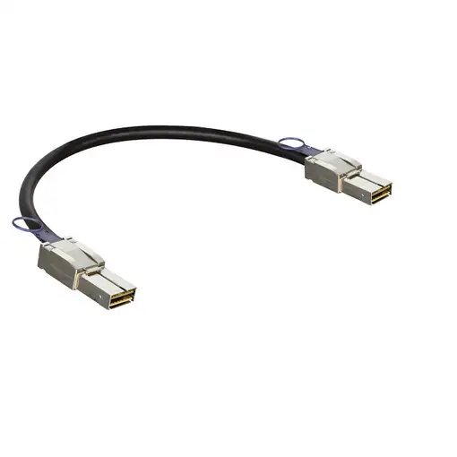D-Link 120G CXP Cable de fibra óptica e InfiniBand 0,5 m Negro