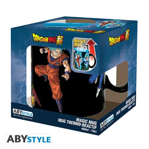 Taza Térmica de Cerámica Abystyle Dragon Ball Modelo Saiyans vs Black
