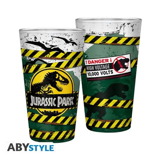 Vaso Abystyle XXL Jurassic Parck Modelo Peligro Alto Voltaje