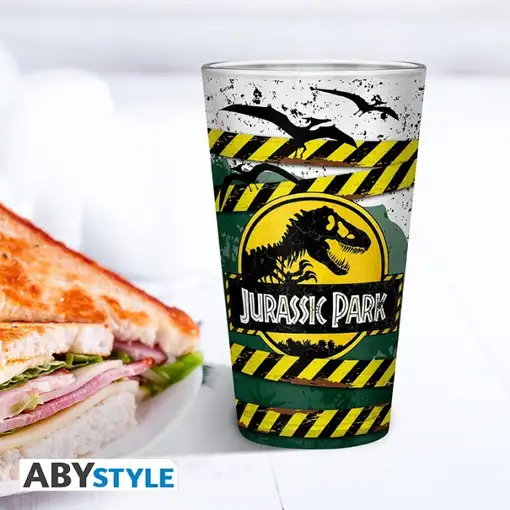 Vaso Abystyle XXL Jurassic Parck Modelo Peligro Alto Voltaje