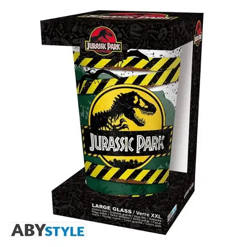 Vaso Abystyle XXL Jurassic Parck Modelo Peligro Alto Voltaje