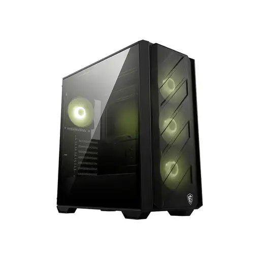MSI MAG FORGE 330R AIRFLOW carcasa de ordenador Midi Tower Negro, Transparente