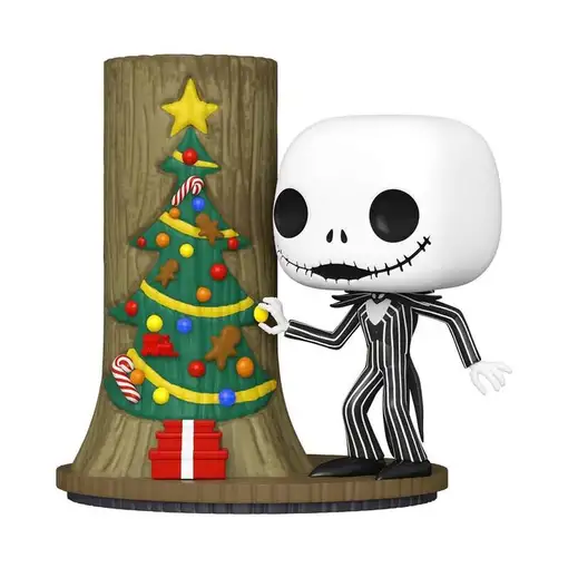 Figura Funko Pop! Pesadilla Antes de Navidad Jack en Puerta Árbol de Navidad Mode