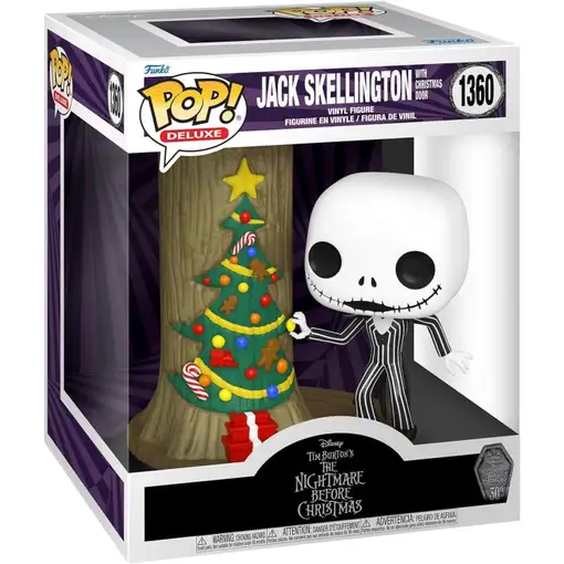 Figura Funko Pop! Pesadilla Antes de Navidad Jack en Puerta Árbol de Navidad Mode