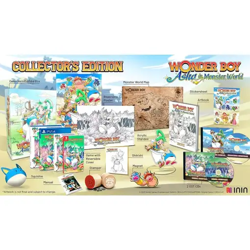 Juego Wonder Boy Asha in Monster World Edición Coleccionista Limitada para Ninten