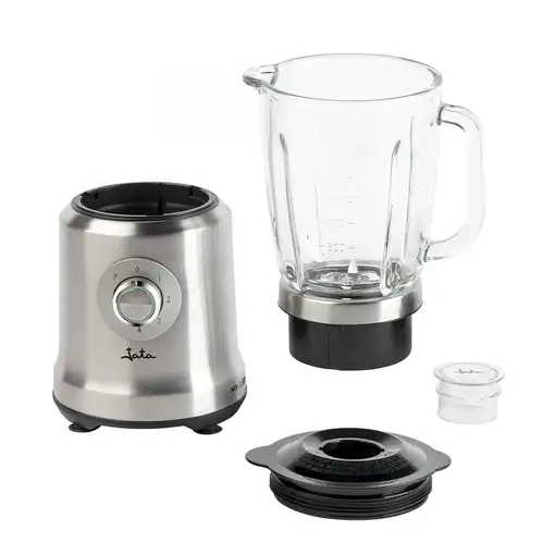 JATA JEBT1241 licuadora 1,75 L Batidora de vaso 1200 W Metálico, Transparente
