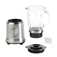 JATA JEBT1241 licuadora 1,75 L Batidora de vaso 1200 W Metálico, Transparente
