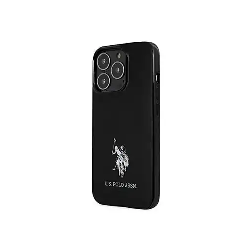 Funda Rígida US Polo para Apple iPhone 13 Pro Max Color Negro con logo Caballos U