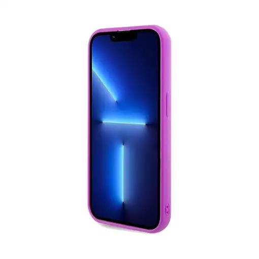 Funda Guess para Apple iPhone 14 Pro Color Fucsia con brillantes y logo dorado GU