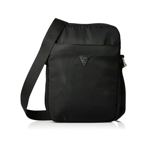 Funda Bolso Guess para tablet 10" Modelo Nylon color Negro con logo triángulo GUT