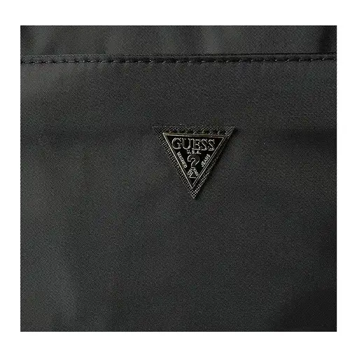 Funda Bolso Guess para tablet 10" Modelo Nylon color Negro con logo triángulo GUT