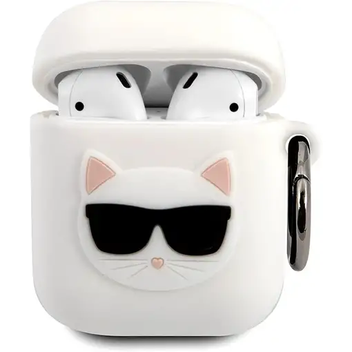 Funda Silicona Karl Lagerfeld diseño cara de Choupette para Apple Airpods 1 | Air Funda Silicona Karl Lagerfeld diseño cara de Choupette para Apple Airpods 1 | Air