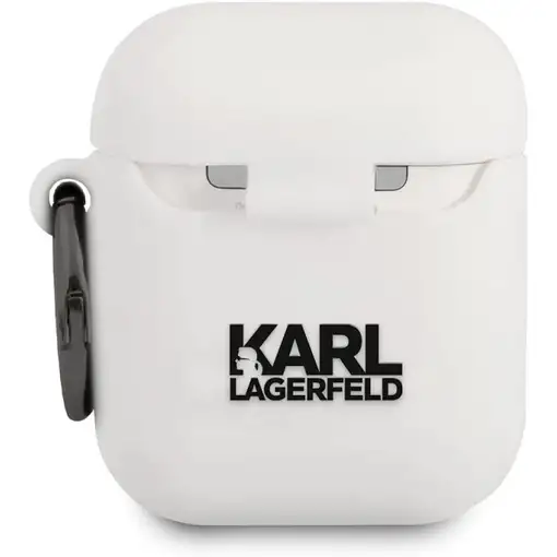 Funda Silicona Karl Lagerfeld diseño cara de Choupette para Apple Airpods 1 | Air