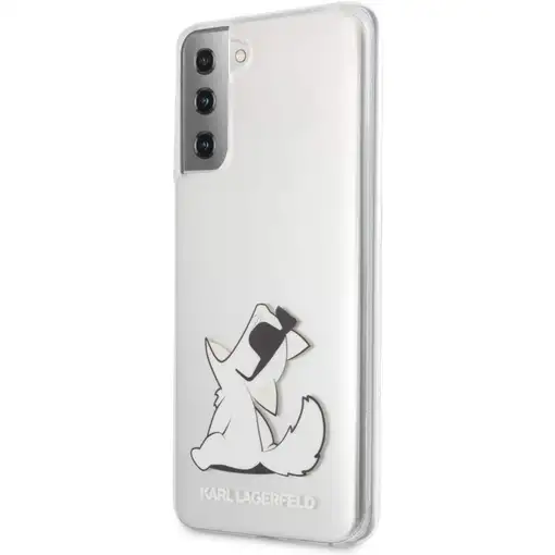 Funda Rígida Karl Lagerfeld diseño Choupette para Samsung Galaxy S21 Plus Transpa