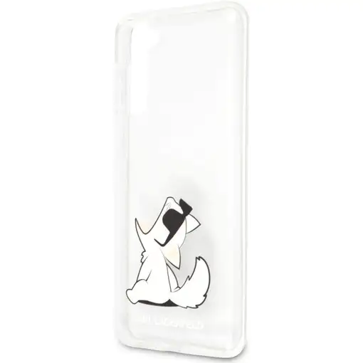 Funda Rígida Karl Lagerfeld diseño Choupette para Samsung Galaxy S21 Plus Transpa