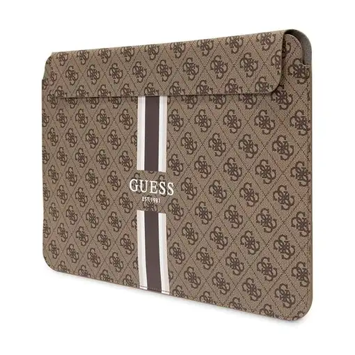 Funda Guess para portátil y tablet de 14" diseño 4G color Marrón estampado de Ray