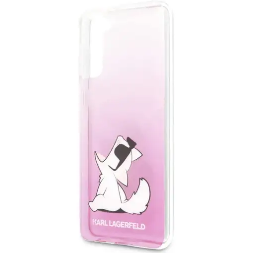 Funda Rígida Karl Lagerfeld diseño Choupette para Samsung Galaxy S21 Plus Rosa KL