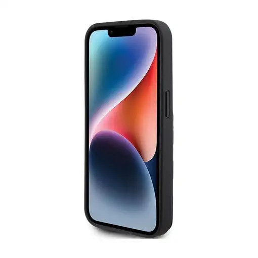 Funda Karl Lagerfeld para Apple iPhone 15 Pro Color Negro Modelo Saffiano Cardslo