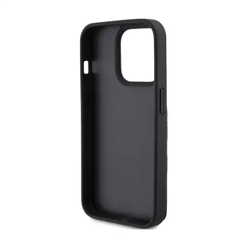 Funda Karl Lagerfeld para Apple iPhone 15 Pro Color Negro Modelo Saffiano Cardslo