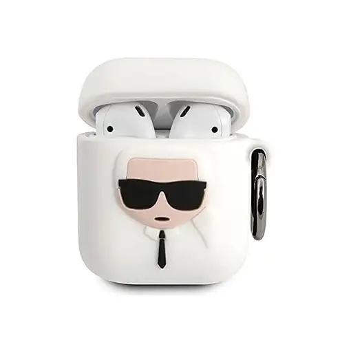 Funda Silicona Karl Lagerfeld diseño cara de Karl para Apple Airpods 1 | Airpods
