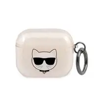 Funda de Silicona Karl Lagerfeld diseño cara Choupette con Brillantina para Apple Funda de Silicona Karl Lagerfeld diseño cara Choupette con Brillantina para Apple