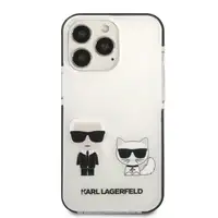Funda Rígida Karl Lagerfeld diseño Karl y Choupette para Apple iPhone 13 Pro Colo